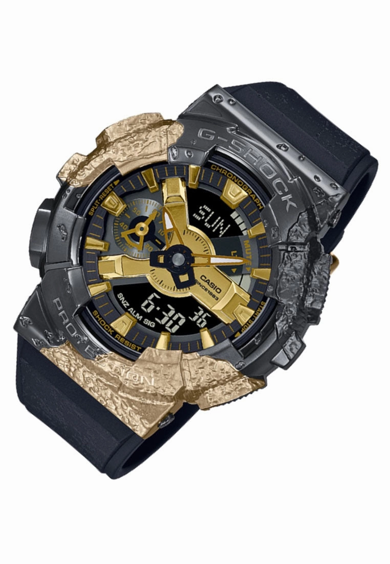 Casio G-shock GM-114GEM-1A9DR Digital Analog Rubber Strap Watch
