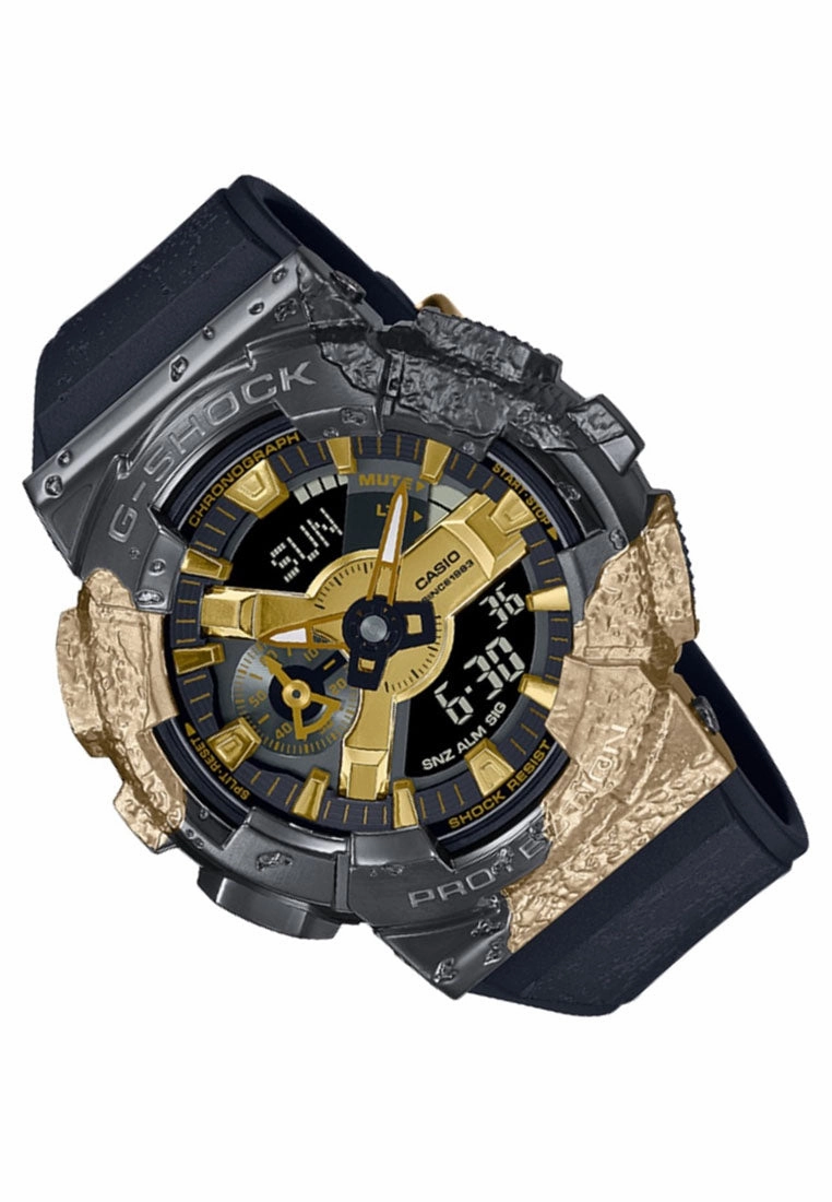 Casio G-shock GM-114GEM-1A9DR Digital Analog Rubber Strap Watch