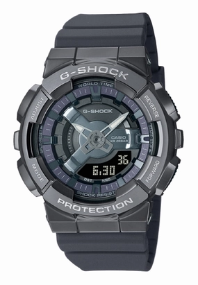 Casio G-shock GM-S110B-8A Digital Analog Rubber Strap Watch