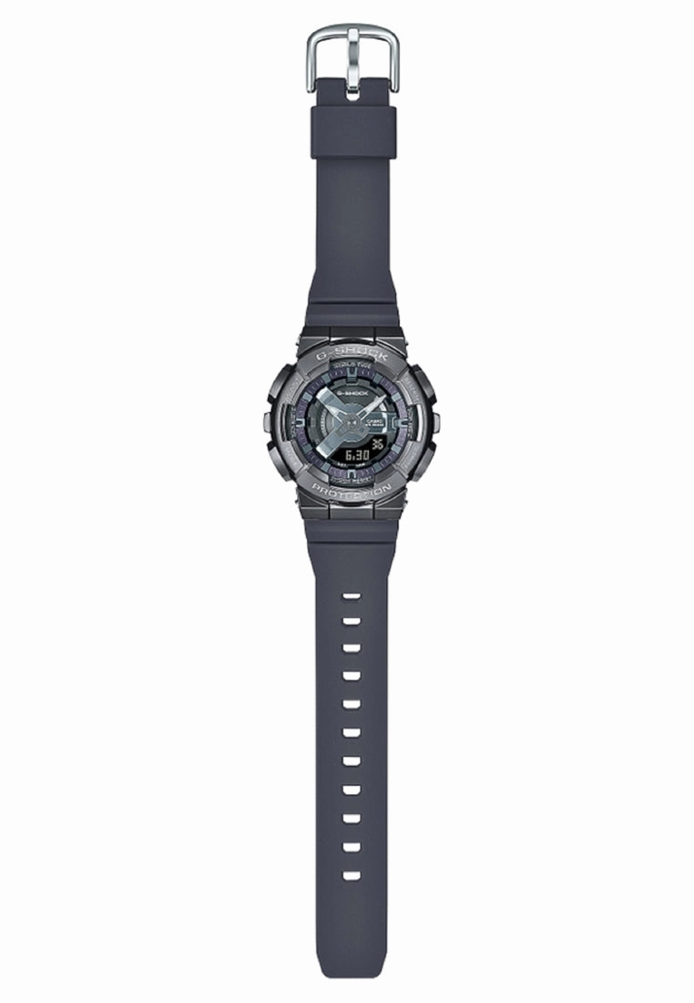 Casio G-shock GM-S110B-8A Digital Analog Rubber Strap Watch
