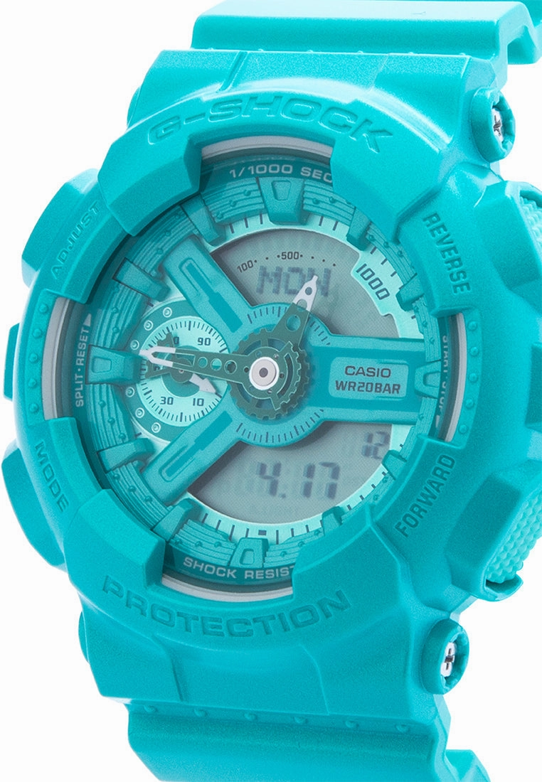 Casio G-shock GMA-S110VC-3A Digital Analog Rubber Strap Watch