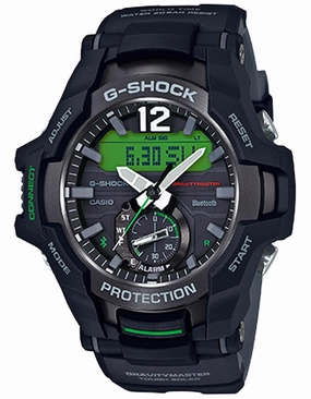 Casio G-Shock Gravity Master - Black & Green- Tough Solar - Neobrite - Bluetooth