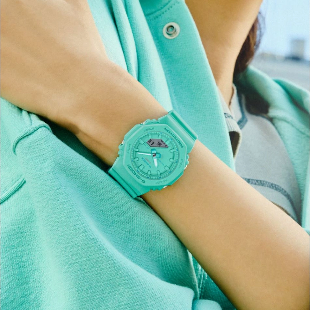 Casio G-Shock Green Resin Strap Women Watch GMA-P2100-2ADR-P