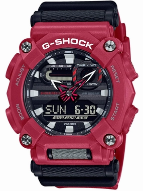 Casio G-Shock HEAVY DUTY Analog-Digital Red Mens Watch GA900-4A