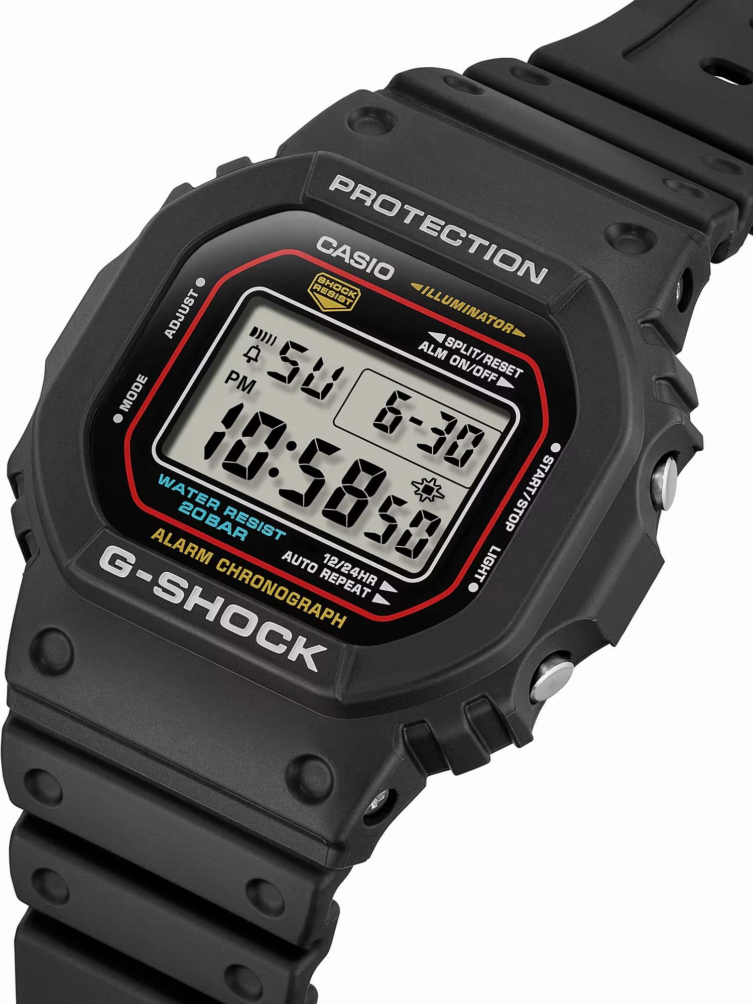 Casio G-Shock ICONIC STYLES Analog Digital Mens Watch DW5600RL-1