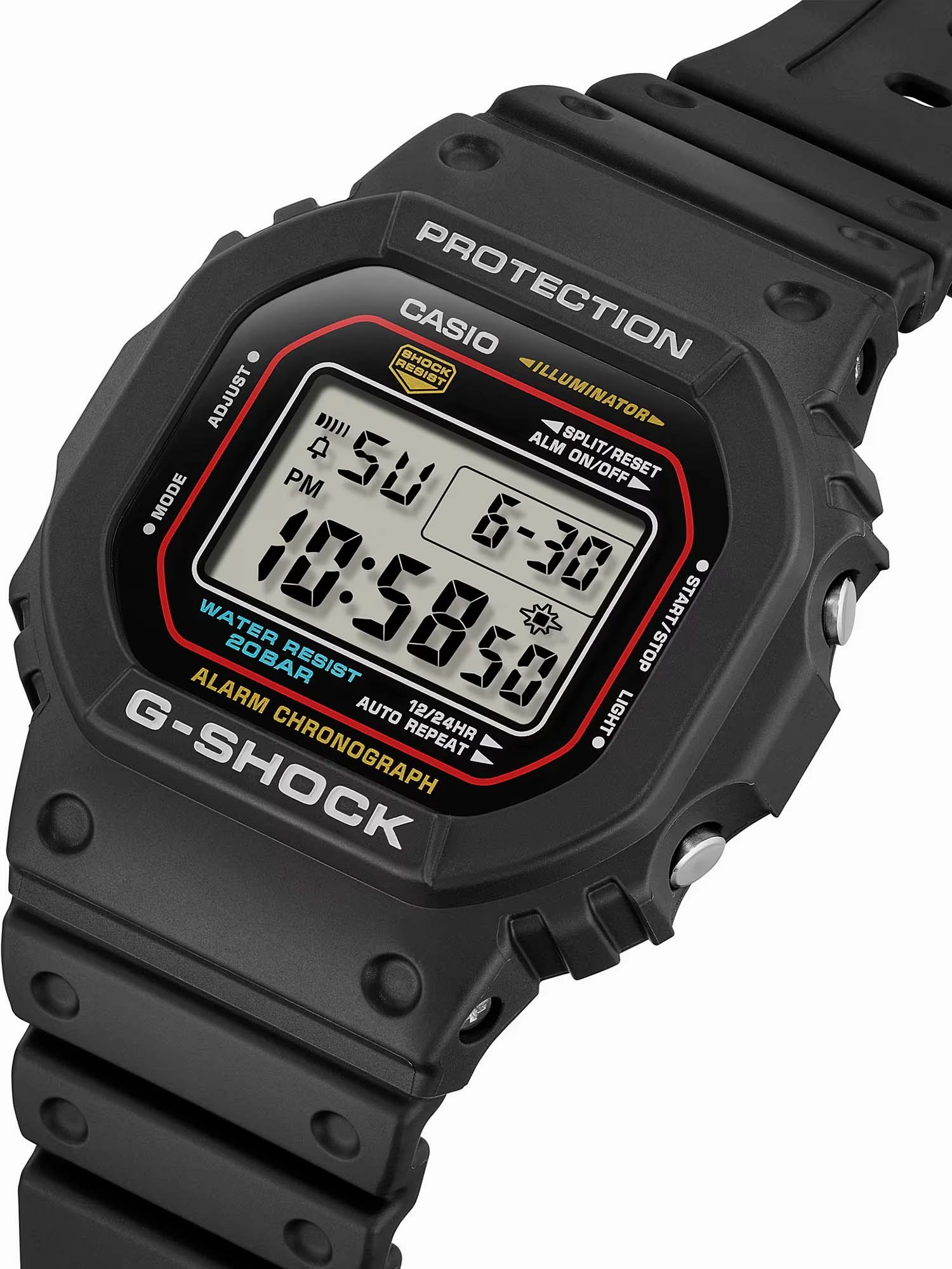 Casio G-Shock ICONIC STYLES Analog Digital Mens Watch DW5600RL-1