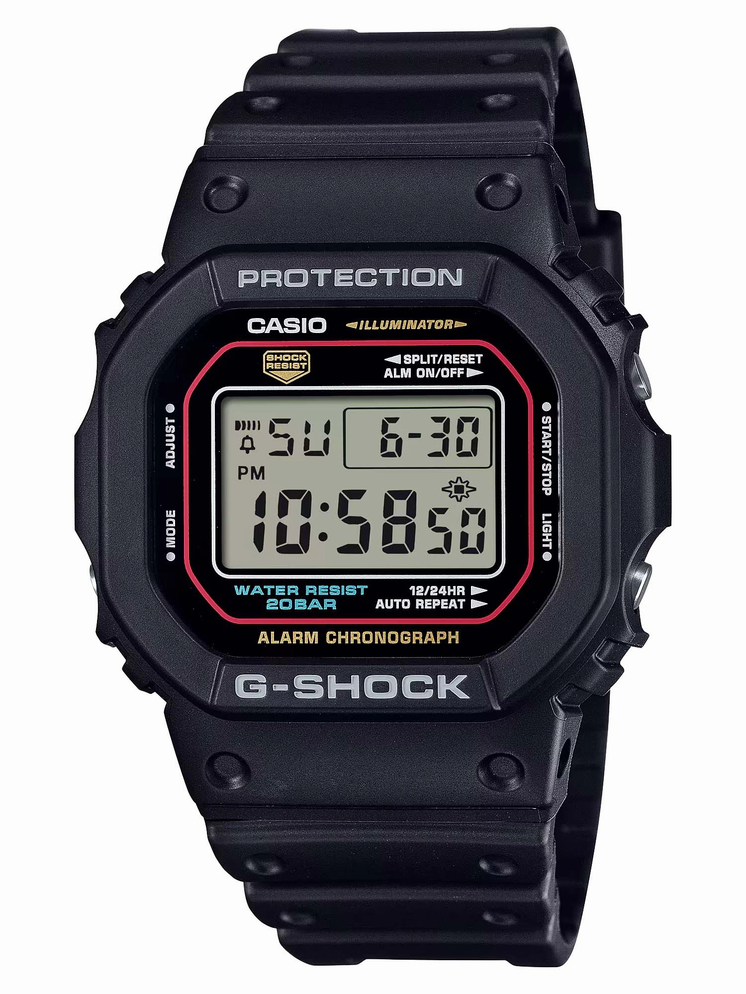 Casio G-Shock ICONIC STYLES Analog Digital Mens Watch DW5600RL-1