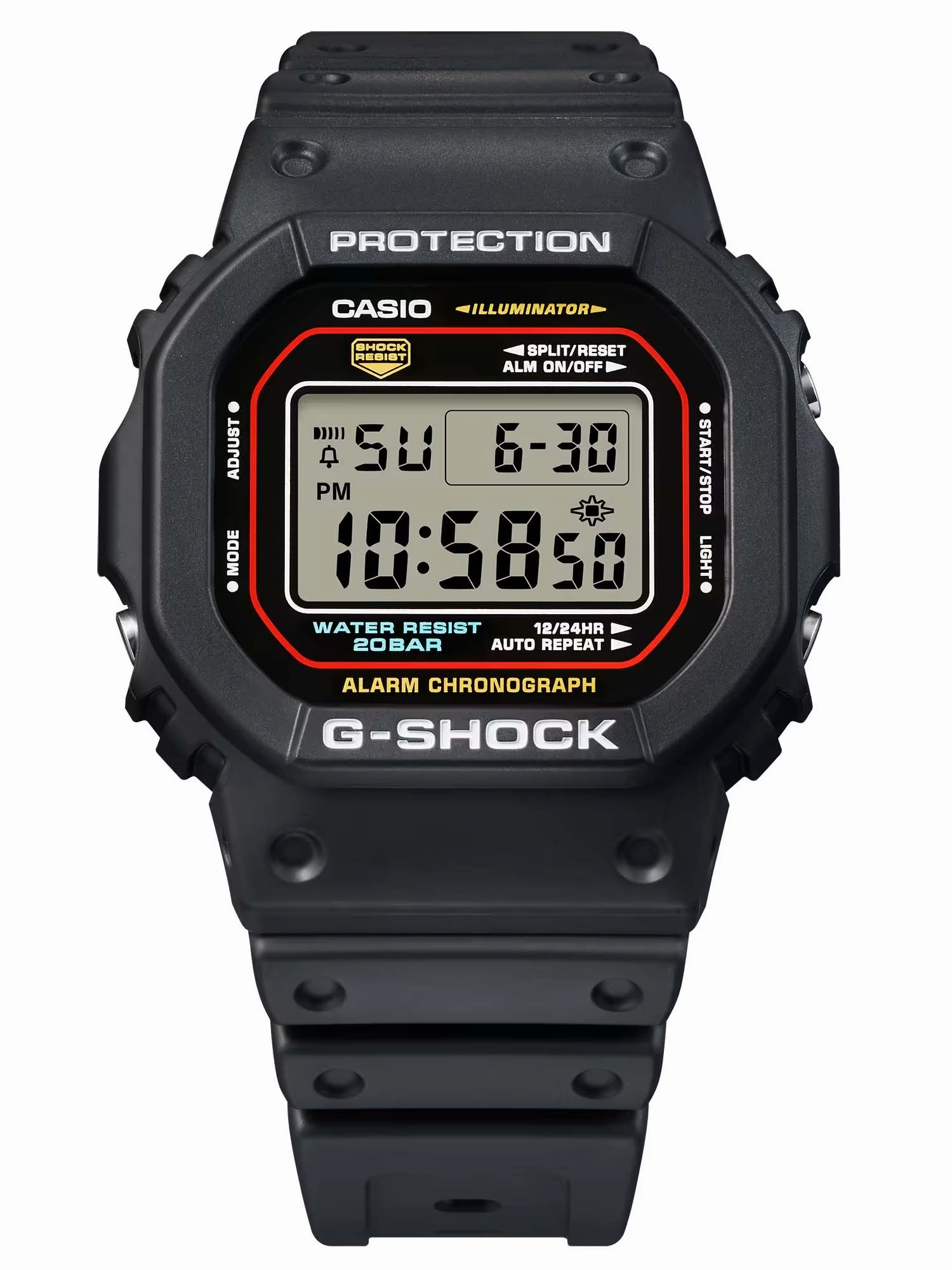 Casio G-Shock ICONIC STYLES Analog Digital Mens Watch DW5600RL-1