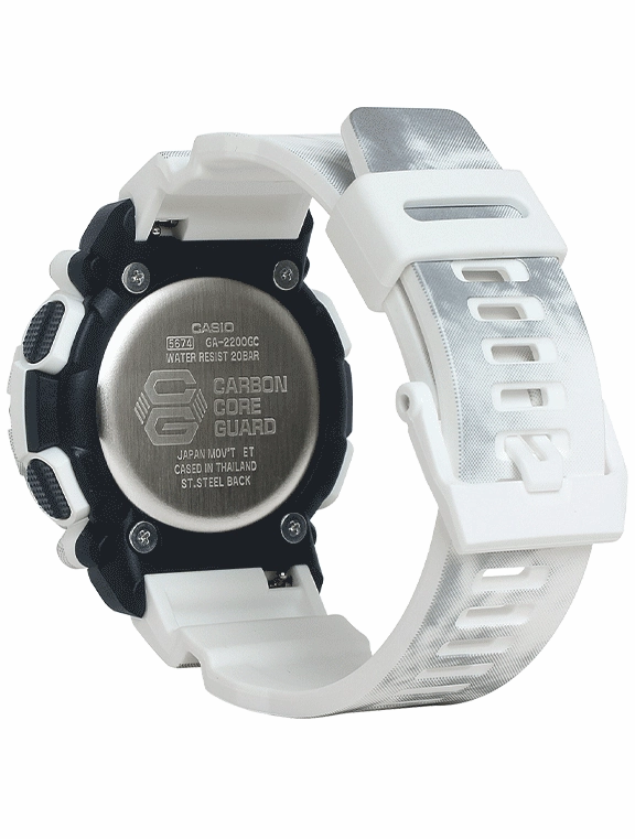 Casio G-Shock Limited Edition SNOW CAMOUFLAGE Watch GA2200GC-7A