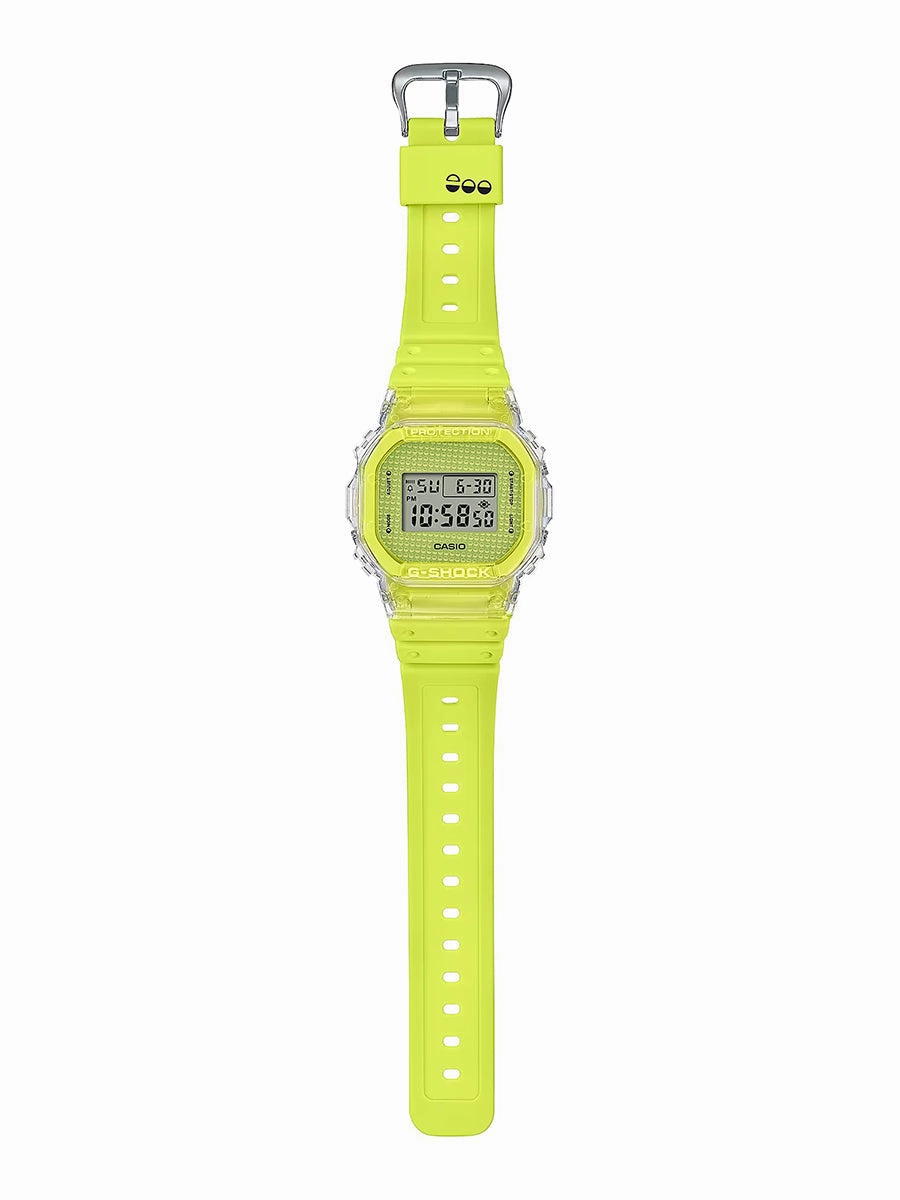 Casio G-Shock LUCKY DROP Limited Edition Yellow Watch w/ Capsule Ball DW5600GL-9
