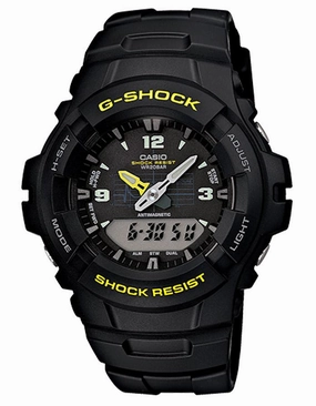 Casio G-Shock Mens Watch - Anti-Magnetic Resistance - Black/Yellow - 200M