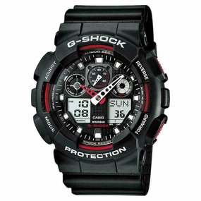 Casio G Shock Mens World Time Sports Watch GA-100-1A4ER