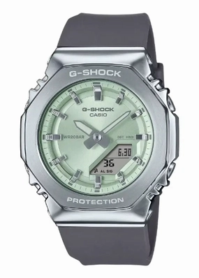 CASIO G-SHOCK METAL GUARD DUO SLIM MID SIZE GREEN DIAL GMS2110-3A