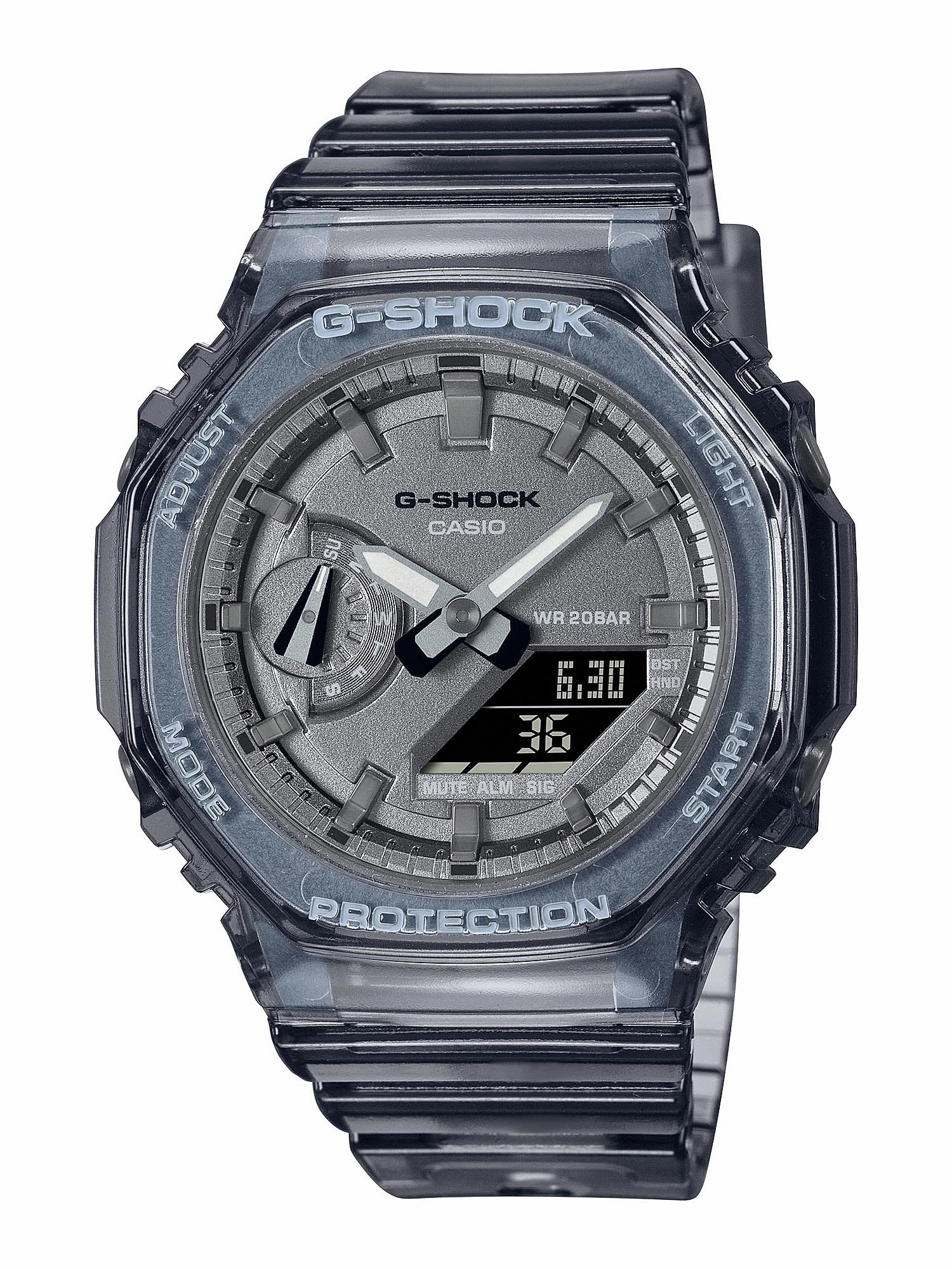 Casio G-Shock Mini CasiOak METALLIC SKELETON Womens Black Watch GMA-S2100SK-1A