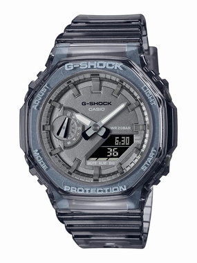 Casio G-Shock Mini CasiOak METALLIC SKELETON Womens Black Watch GMA-S2100SK-1A