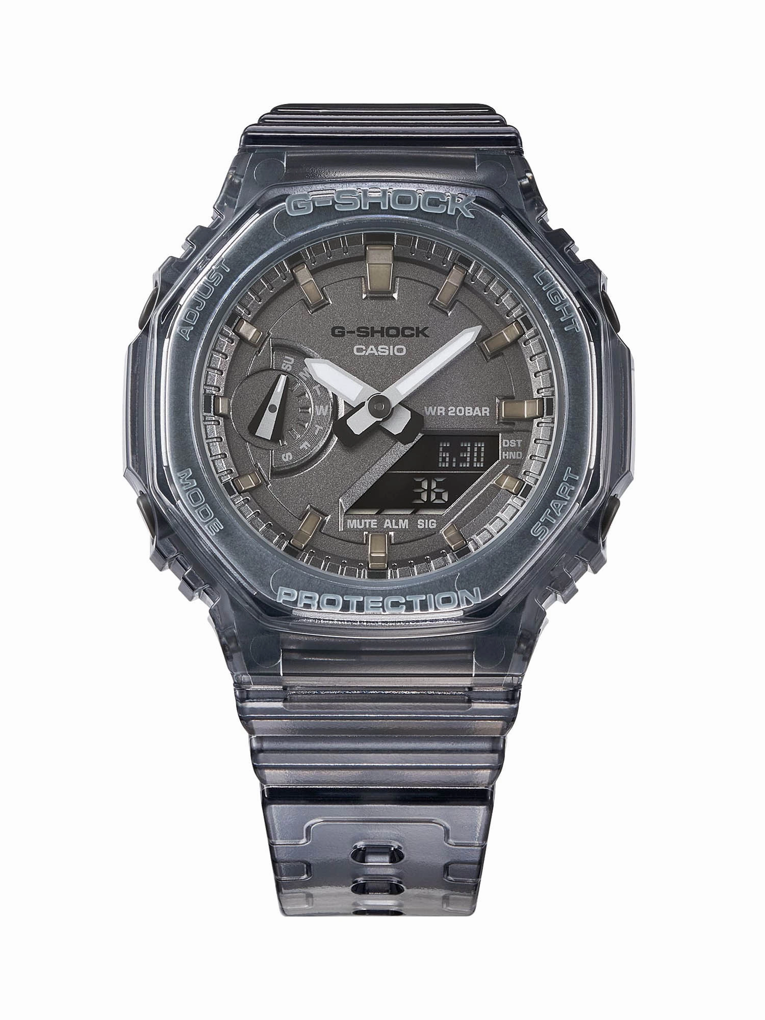 Casio G-Shock Mini CasiOak METALLIC SKELETON Womens Black Watch GMA-S2100SK-1A