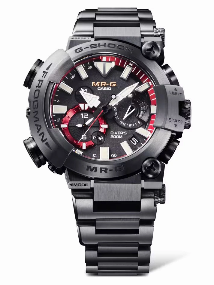 Casio G-Shock MR-G FROGMAN Black/Red Mens Diving Watch MRGBF1000B-1A