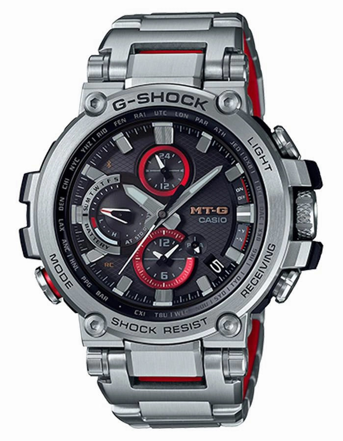 Casio G-Shock MT-G Mens Watch - Stainless - Composite Strap - Atomic - Chrono