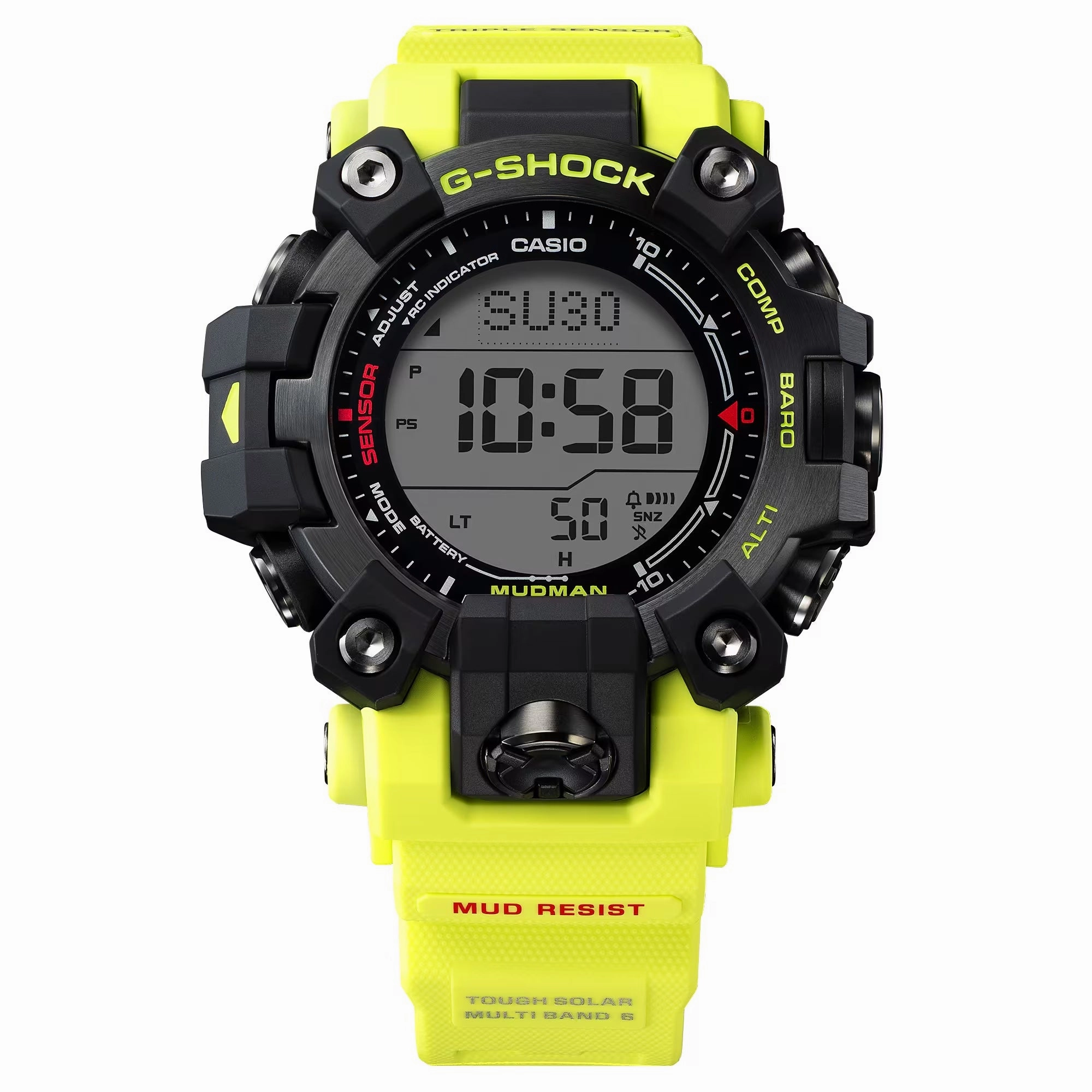 Casio G-Shock MUDMAN RESCUE YELLOW Triple Sensor Mens Watch GW9500MRY1A9