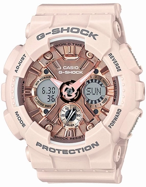 Casio G-Shock S Series - Light Pink Case - Rose Gold Dial - Magnetic Resistant