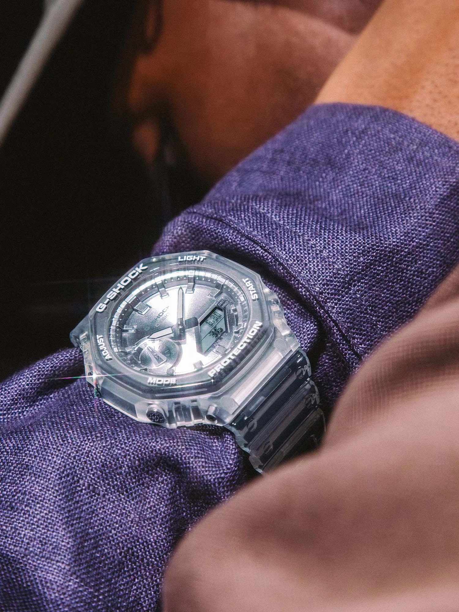 Casio G-Shock Shimmering Color and Cool Translucence Series Mens Watch - GA2100BM-7A8