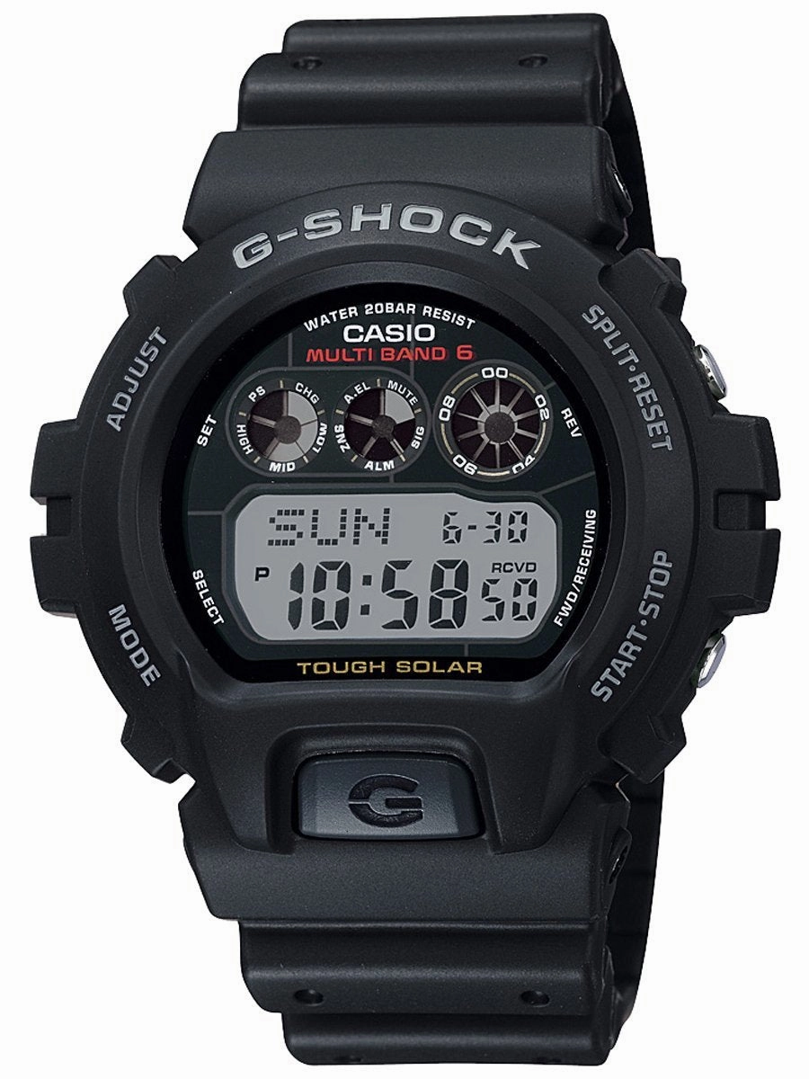 Casio G-Shock TOUGH SOLAR Atomic Digital Mens Black Watch GW6900-1
