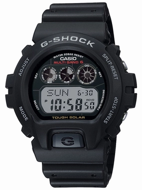 Casio G-Shock TOUGH SOLAR Atomic Digital Mens Black Watch GW6900-1