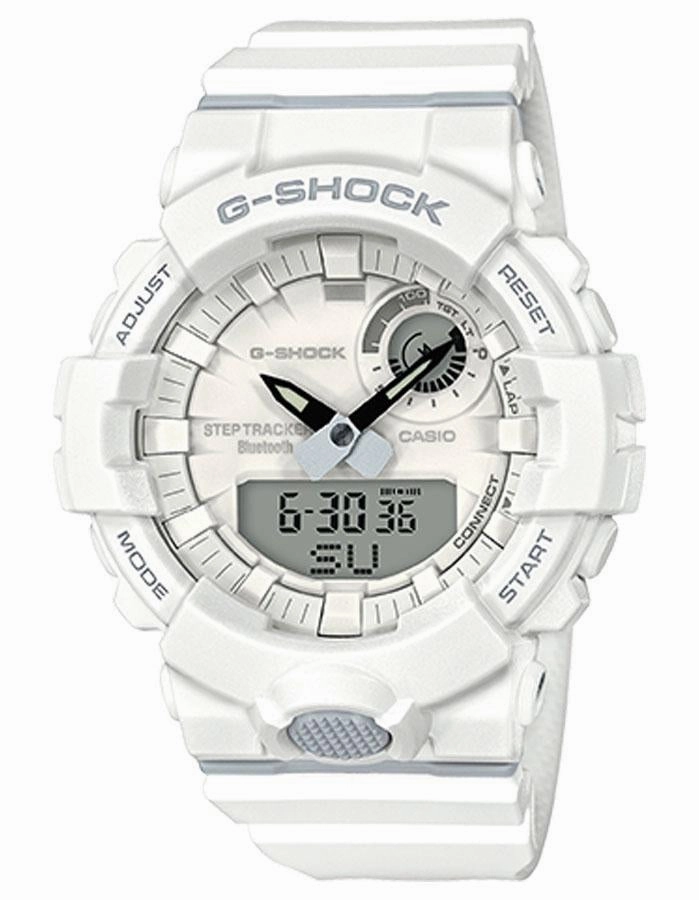 Casio G-Shock Training Watch - Bluetooth - White - Step Counter - 200M