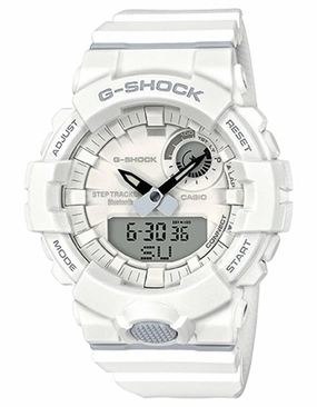 Casio G-Shock Training Watch - Bluetooth - White - Step Counter - 200M