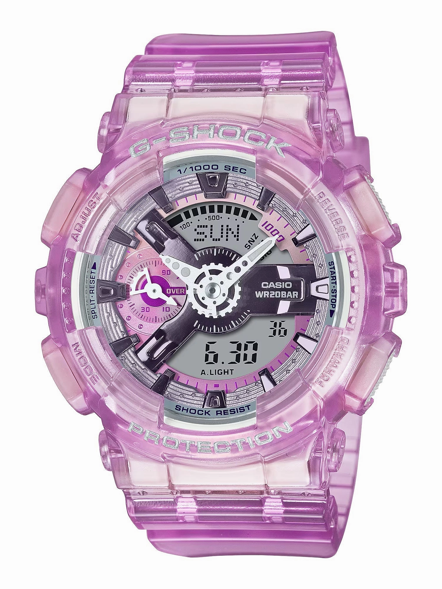 Casio G-Shock VIRTUAL WORLD Womens Pink Ana-Digi Watch GMAS110VW-4A
