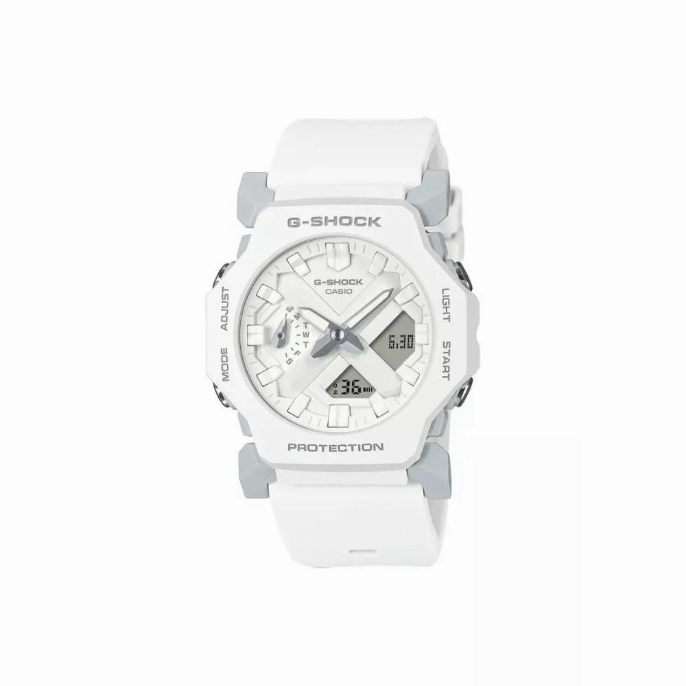 Casio G-Shock White Resin Strap Shock Resistant Unisex Watch GA-2300-7ADR