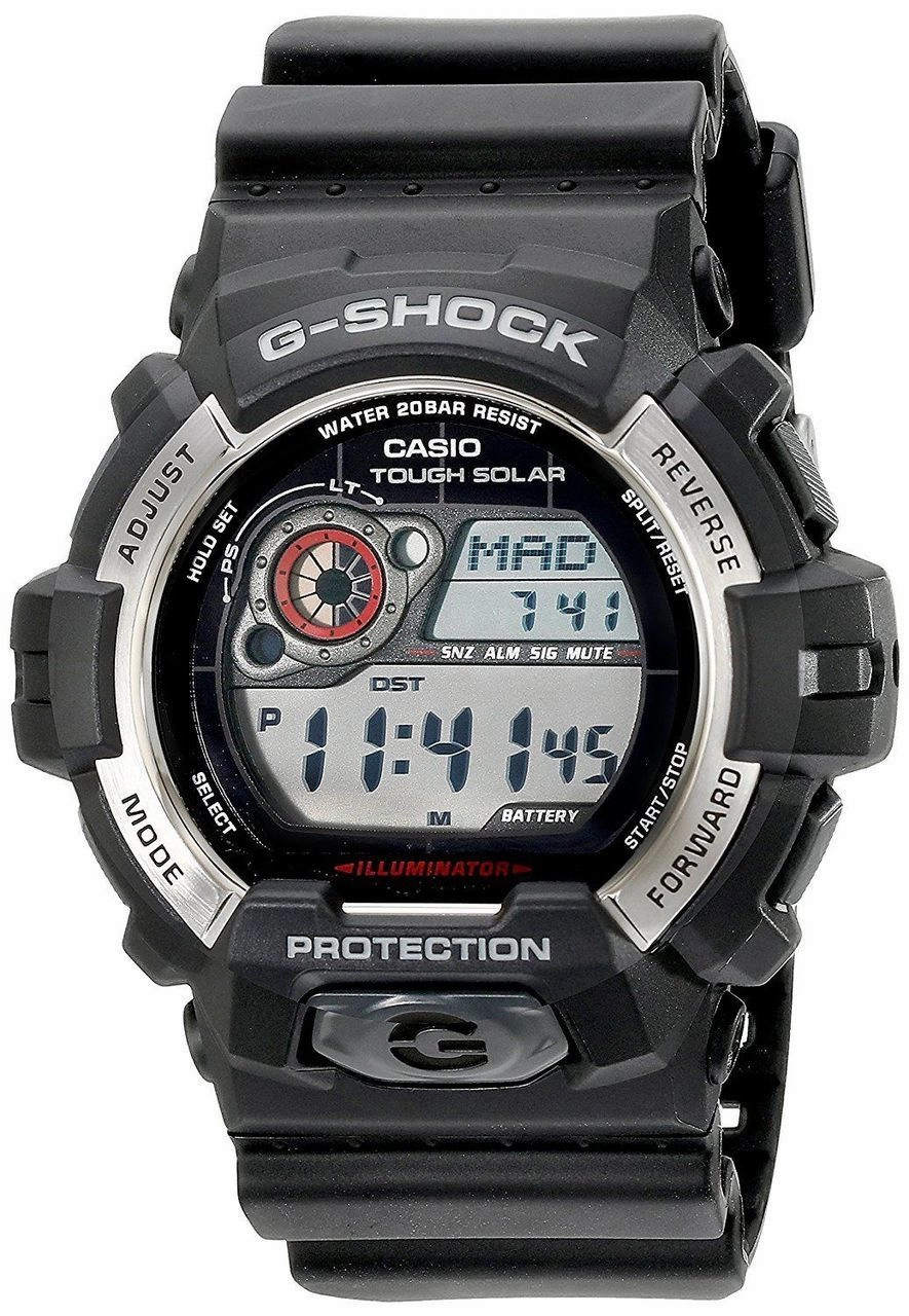 Casio Gr-8900-1Cr Tough Solar G-Shock Digital Display Quartz Black Mens Watch