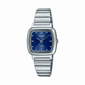 Casio Ladies' Stanard Analog Square Dial Watch LTPB140D-2A LTP-B140D-2A
