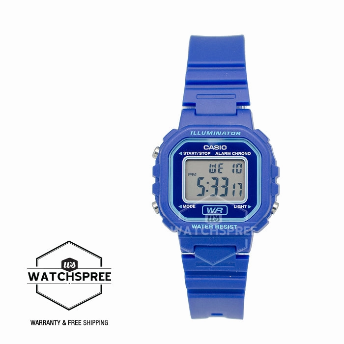 Casio Ladies' Standard Digital Blue Resin Band Watch LA20WH-2A LA-20WH-2A
