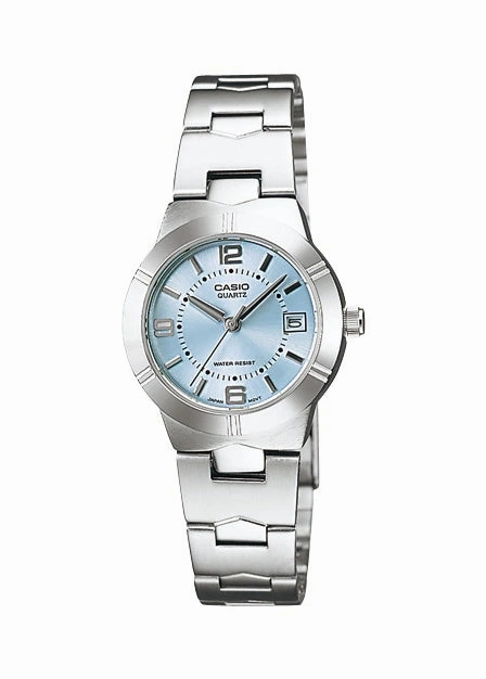 CASIO LADIES ANALOGUE WATCH STAINLESS STEEL BRACELET LTP1241D-2A