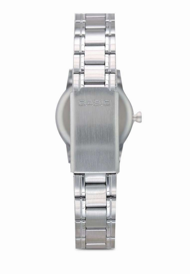 Casio LTP-V002D-1B Silver Stainless Steel Strap Watch for Women