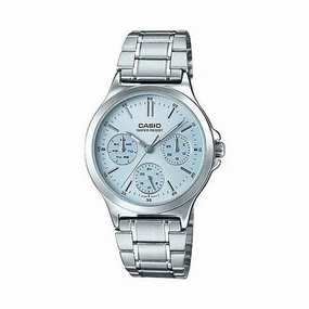 Casio LTP-V300D-2A Silver Stainless Steel Strap Analog Watch for Men and Women