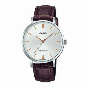 Casio LTP-VT01L-7B2 Brown Leather Strap Watch for Women