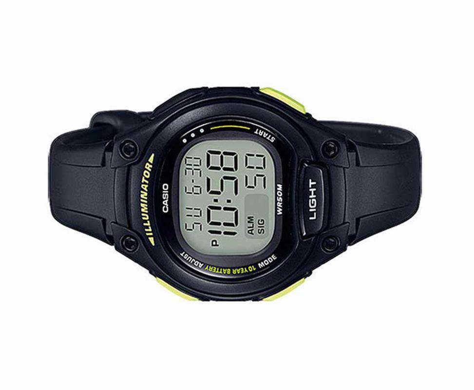 Casio LW-203-1BVDF Digital Black Resin Strap Watch for Women