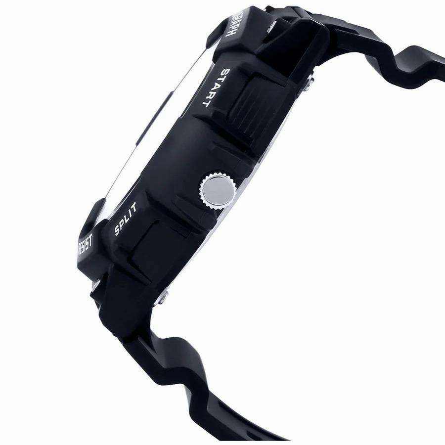 Casio MCW-200H-1AVDF Analog Chronograph Black Resin Strap Watch for Men