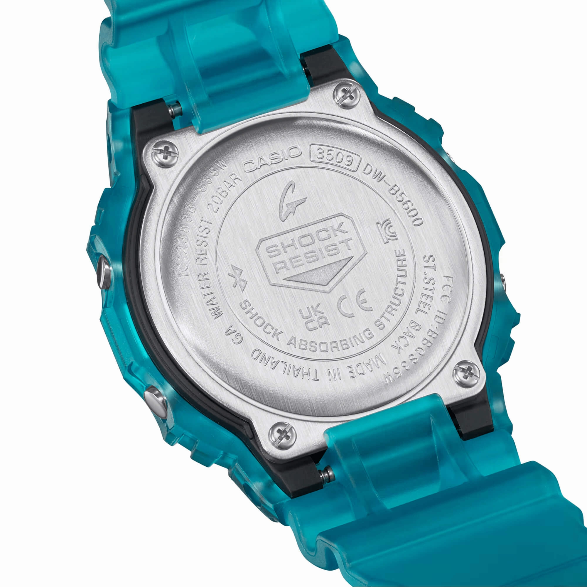 Casio Men's Digital Watch - G-Shock Quartz Blue and Black Dial Strap | DWB5600G-2