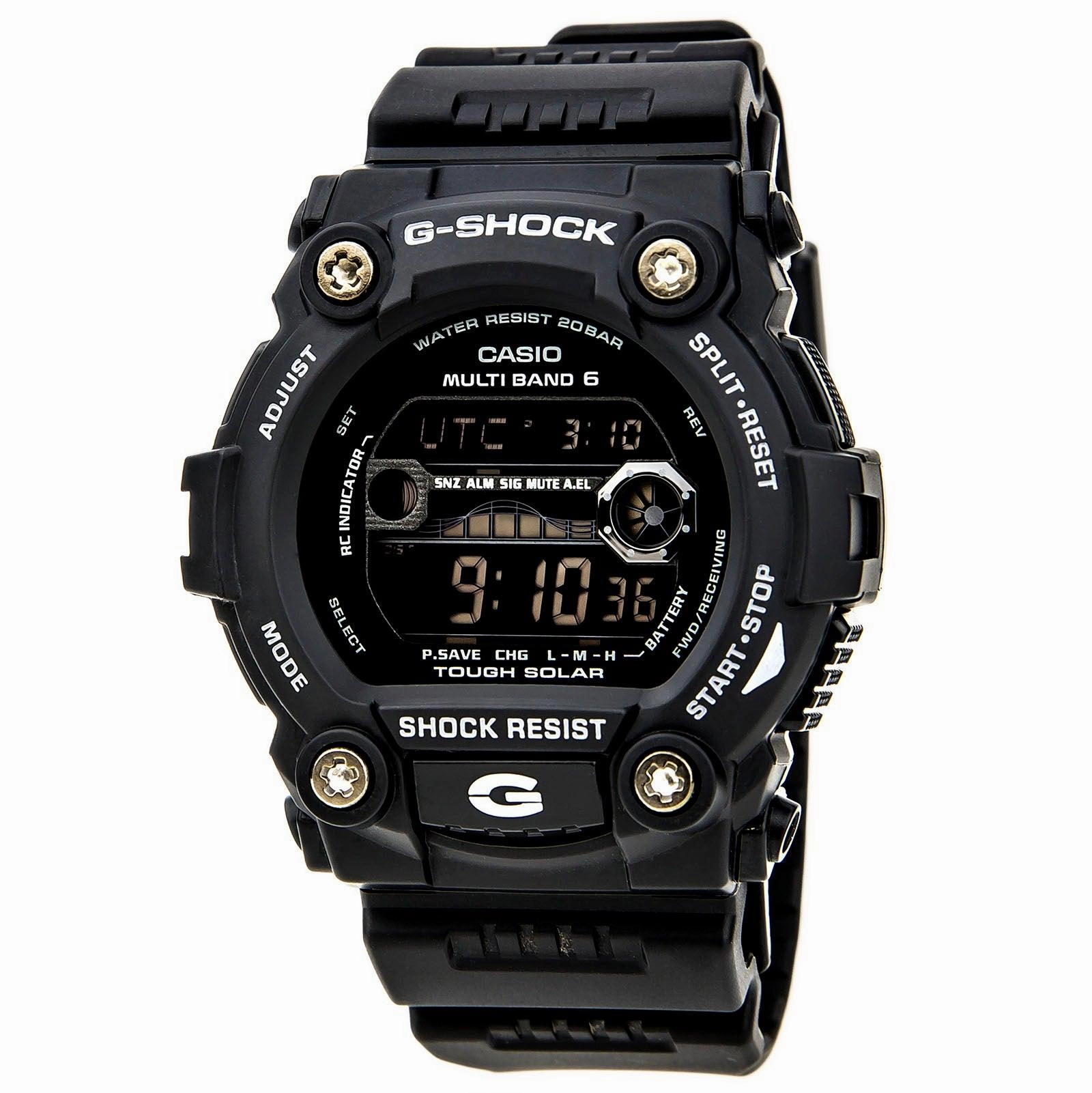 Casio Men's Digital Watch - G-Shock Solar G-Rescue Series Atomic Dive | GW7900B-1