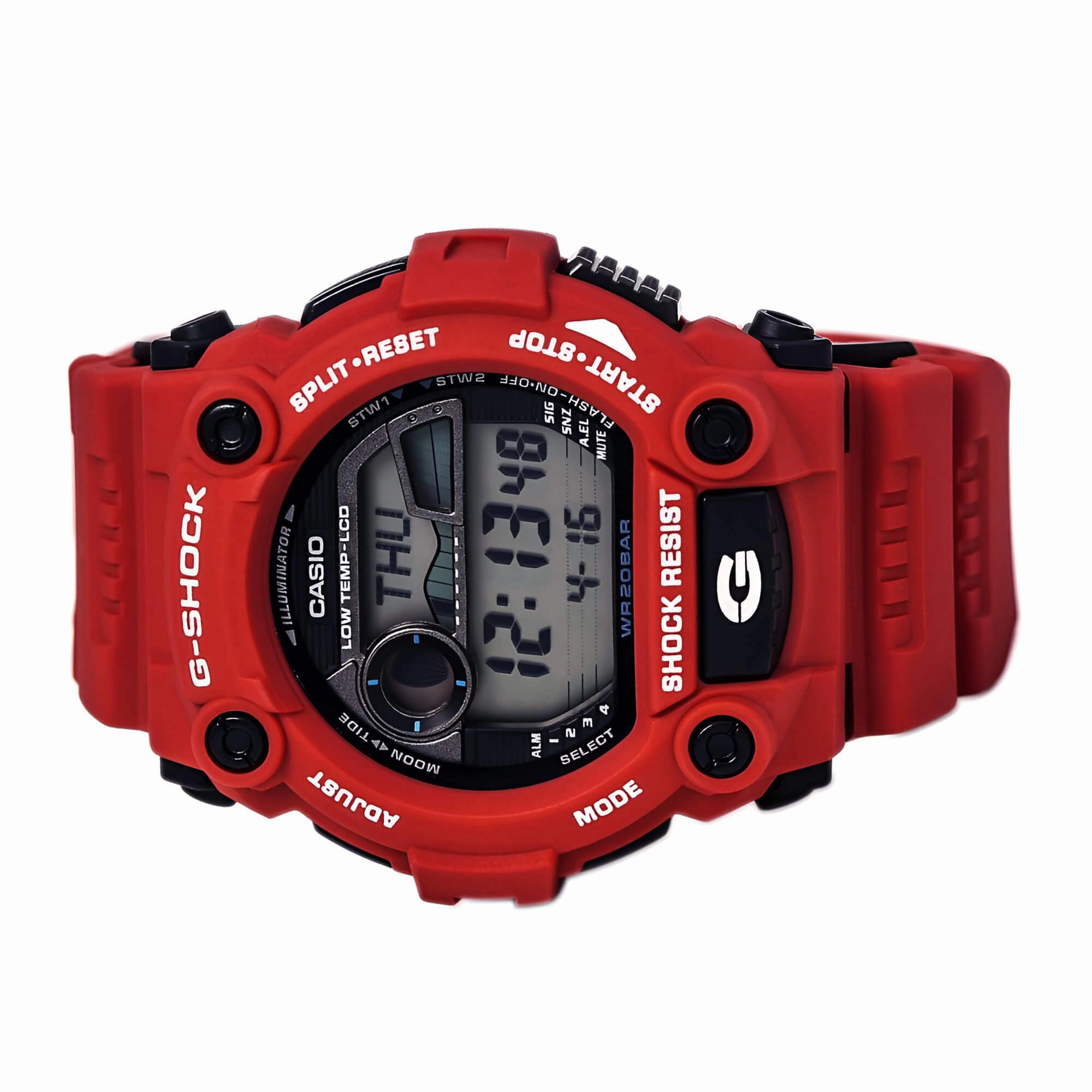 Casio Men's G-Shock Rescue Digital Dial Sport Red Resin Strap Alarm Dive Watch | G7900A-4