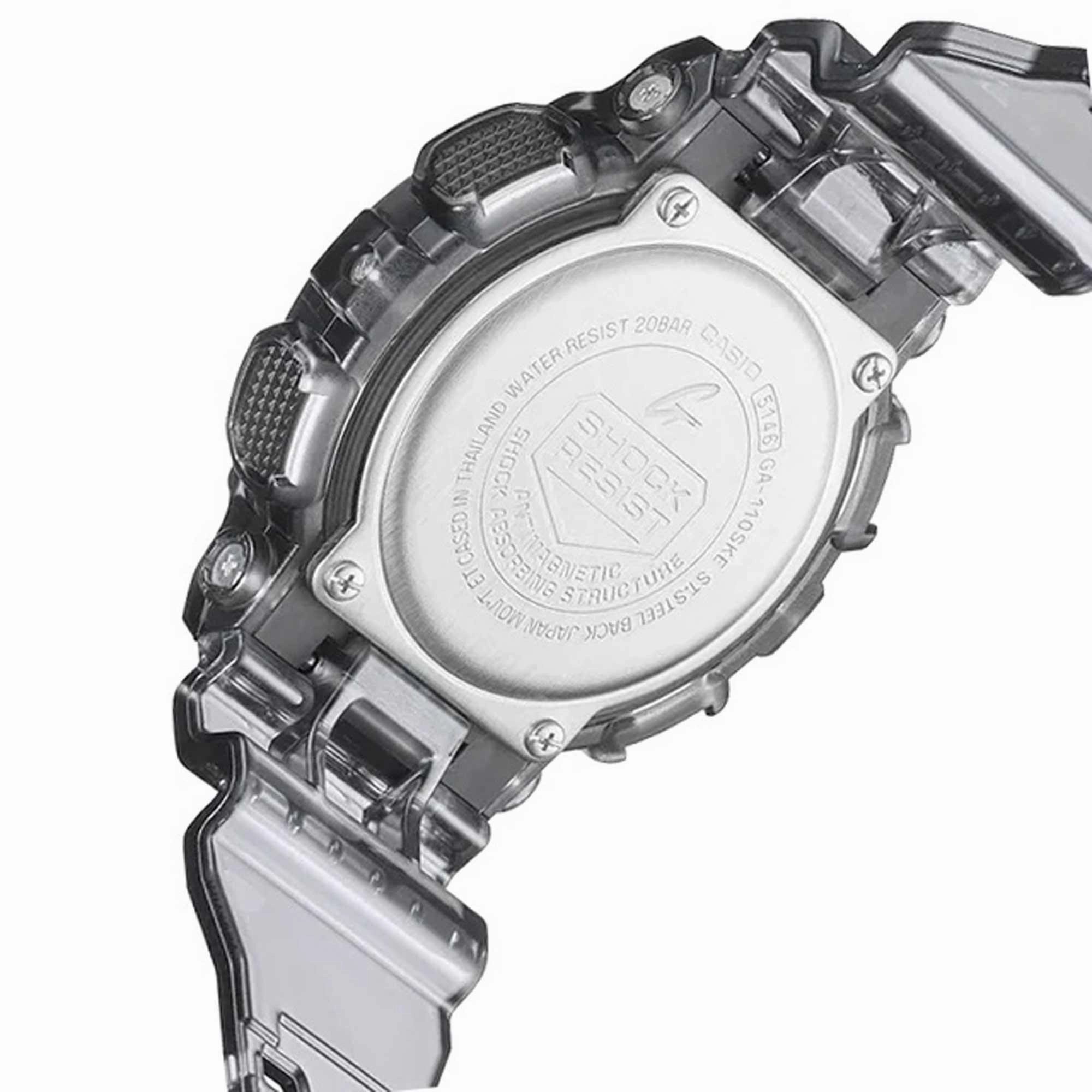 Casio Men's Quartz Watch - G-Shock Grey and Black Ana-Digi Dial Strap | GA110SKE-8A