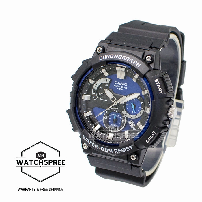 Casio Men's Standard Analog Black Resin Band Watch MCW200H-2A MCW-200H-2A