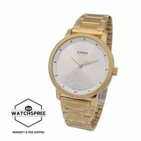 Casio Men's Standard Analog Gold Stainless Steel Band Watch MTPB115G-7E MTP-B115G-7E