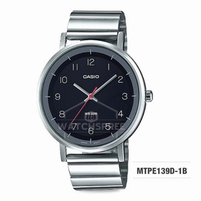 Casio Men's Standard Analog Stainless Steel Watch MTPE139D-1B