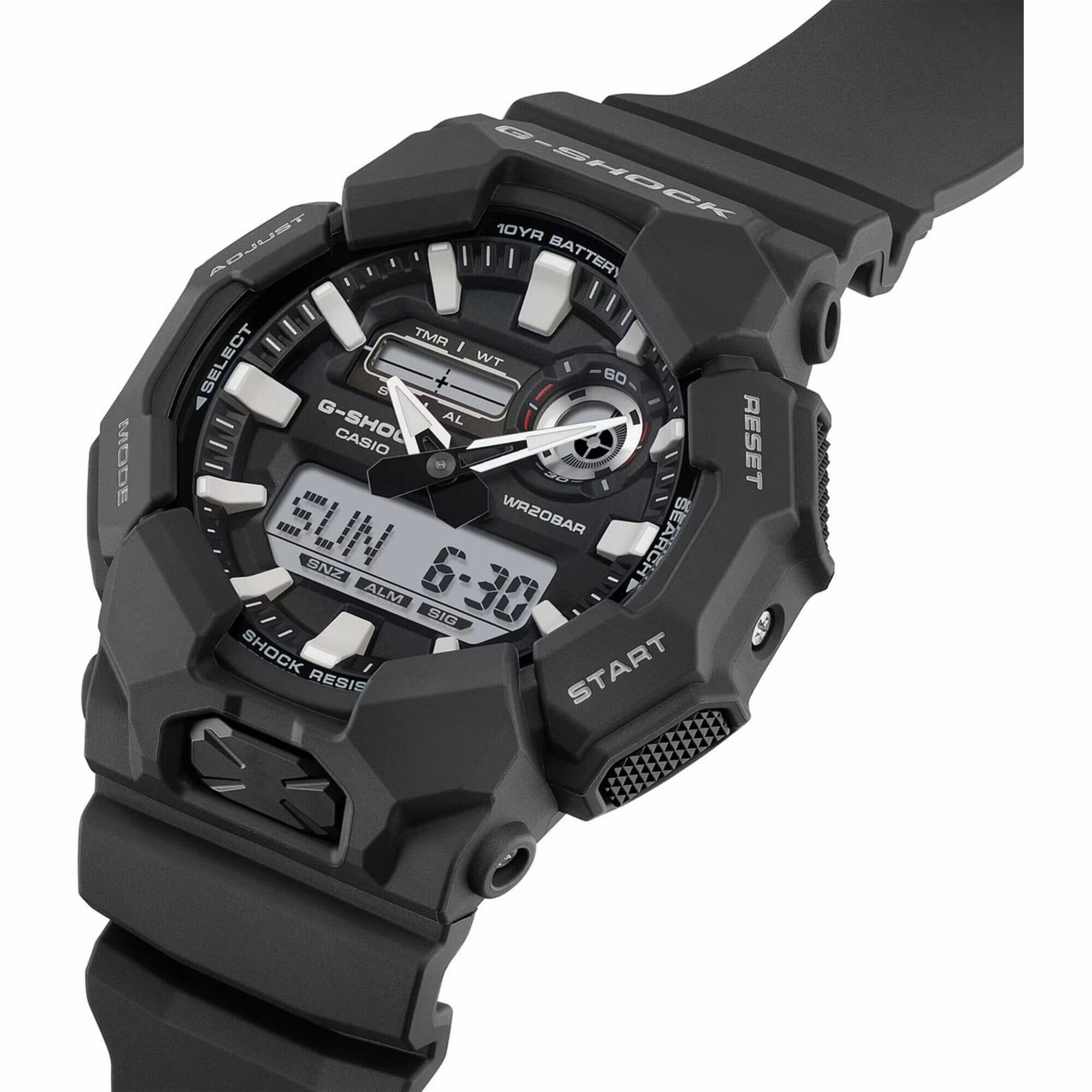 Casio Men's Watch G-Shock Black and Grey Analog-Digital Dial Strap GA010-1A