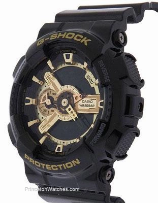 Casio Mens G-Shock XL 3D Ana-Digi - Negative Display - Black Resin Strap - 200M