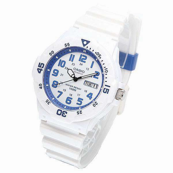 Casio MRW-200HC-7B2 White Resin Strap Watch for Men